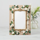 PREMIUM Uitnodigingskaart Ontwerp Kaart (Staand voorkant)