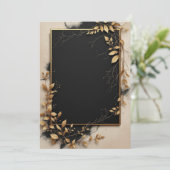 PREMIUM Uitnodigingskaart Ontwerp Kaart (Staand voorkant)