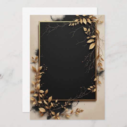 PREMIUM Uitnodigingskaart Ontwerp Kaart (Voorkant / Achterkant)