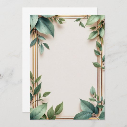 PREMIUM Uitnodigingskaart Ontwerp Kaart (Voorkant / Achterkant)