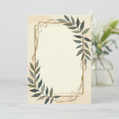 PREMIUM Uitnodigingskaart Ontwerp Kaart (Staand voorkant)