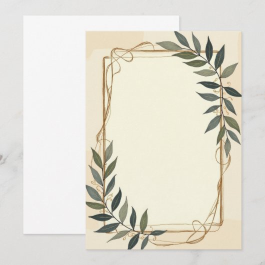 PREMIUM Uitnodigingskaart Ontwerp Kaart (Voorkant / Achterkant)