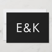 Premium Ultra Bold Grote Monogram Minimalistische  Kaart (Achterkant)