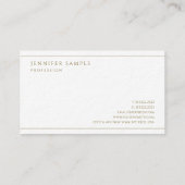 Premium Ultra Thick Faux Gold Text Luxurious Visitekaartje (Achterkant)