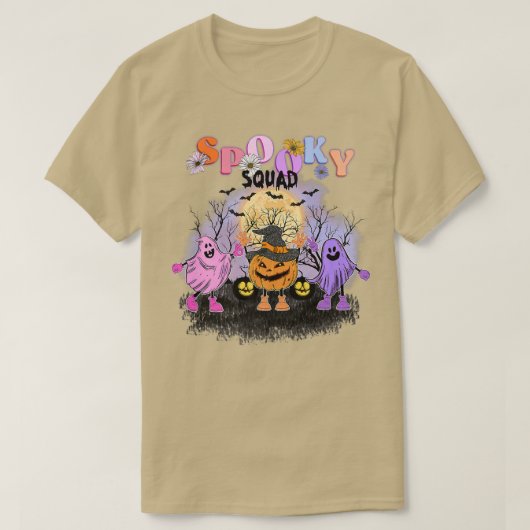 Premium van de pompoen van de halloween spookklepp t-shirt (Design voorkant)