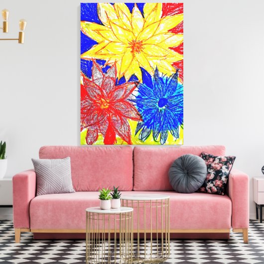 Premium verpakt canvas (glans) contrasteren (Insitu (Woonkamer))