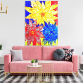 Premium verpakt canvas (glans) contrasteren afdruk (Insitu (Woonkamer))