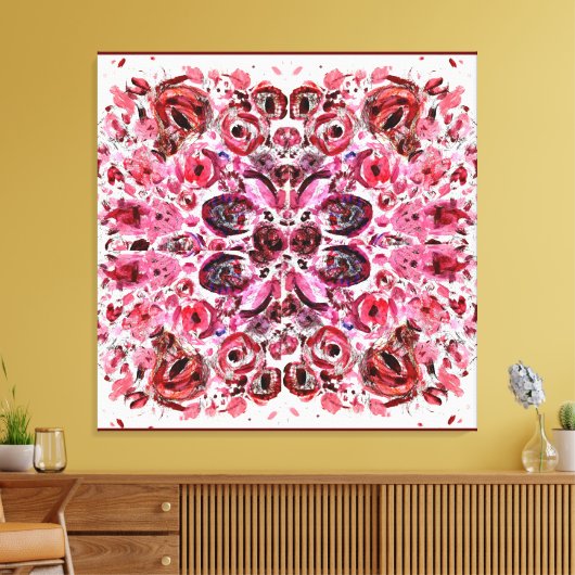 Premium verpakt Canvas (glans) Passion Red (Insitu (Woonkamer))