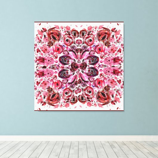 Premium verpakt Canvas (glans) Passion Red (Insitu (Houten vloer))