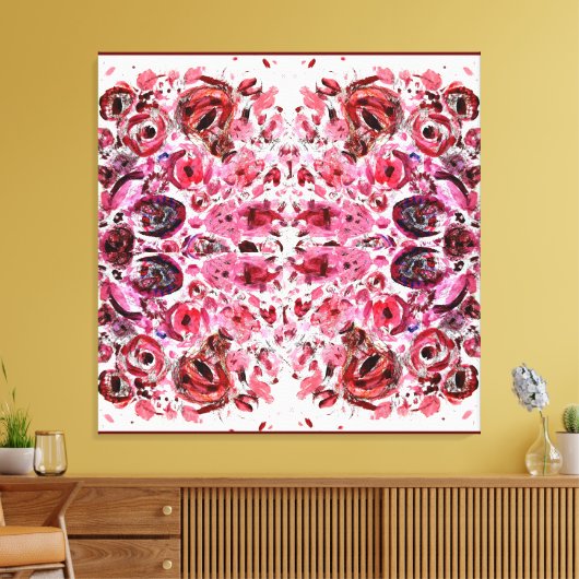 Premium verpakt Canvas (glans) Passion Red (Insitu (Woonkamer))