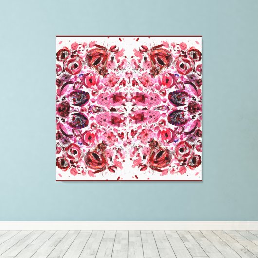 Premium verpakt Canvas (glans) Passion Red (Insitu (Houten vloer))