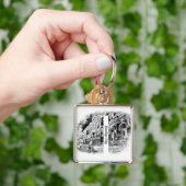 Premium vierkante Sleutelhanger, groot Sleutelhanger (Hand)