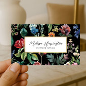 Premium Vintage Botanische Elegantie Ontwerper Visitekaartje