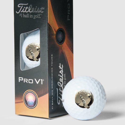 Premium Vintage Golfer Logo Luxury Tournament Golfballen