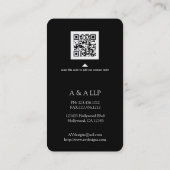 Premium - Visitekaartje met zwart en zilver (Achterkant)