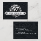 Premium  Visitekaartje van leder en hout (Voorkant / Achterkant)