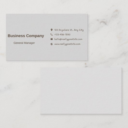 Premium-Visitekaartje Visitekaartje (Voorkant / Achterkant)