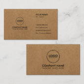 Premium Visitekaartje voor Craft Paper (Voorkant / Achterkant)