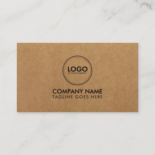 Premium Visitekaartje voor Craft Paper (Achterkant)