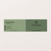 Premium-Visitekaartjes Visitekaartje (Buitenkant ongevouwen)