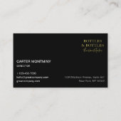 Premium Wine Retailer Visitekaartje Contactkaartje (Achterkant)