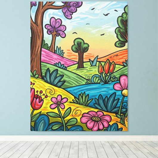 Premium Wrapped Canvas 30" x 40" Afdruk (Insitu (Houten vloer))