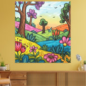 Premium Wrapped Canvas Custom (40.00" x 44.30") (Insitu (Woonkamer))
