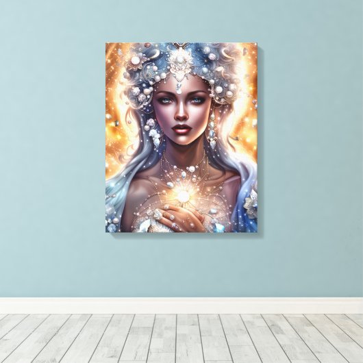 - Premium - Wrapped Canvas (gloss) Afdruk (Insitu (Houten vloer))