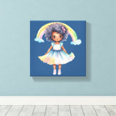 - Premium - Wrapped Canvas (gloss) Afdruk (Insitu (Houten vloer))