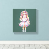 - Premium - Wrapped Canvas (gloss) Afdruk (Insitu (Houten vloer))