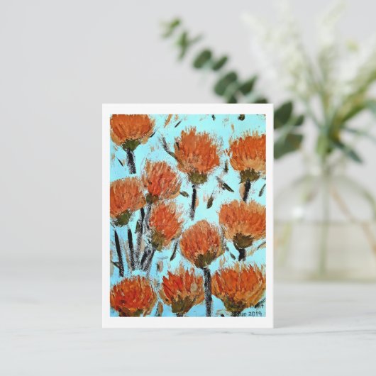 Premium Wrapped Canvas (Gloss) Anjer Briefkaart (Staand voorkant)