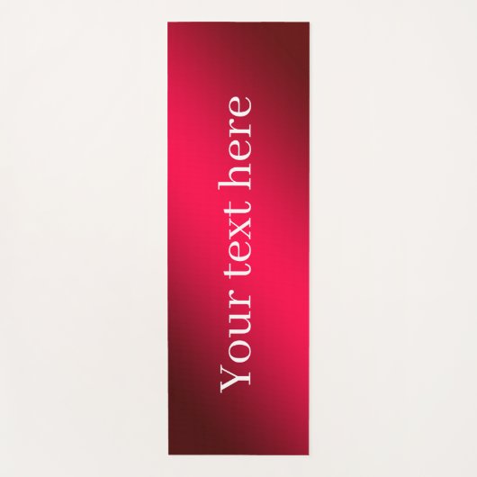 Premium Yoga Mat with custom background and text (Voorkant)