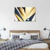 Premium Zakelijke Geometrie Canvas Afdruk (Insitu (Slaapkamer))