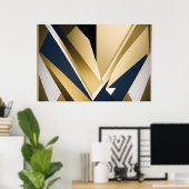 Premium Zakelijke Geometrie Poster (Thuiskantoor)
