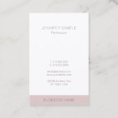 Premium zijde afwerking Moderne minimalistische Sj Visitekaartje (Achterkant)