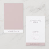 Premium zijde afwerking Moderne minimalistische Sj Visitekaartje (Voorkant / Achterkant)