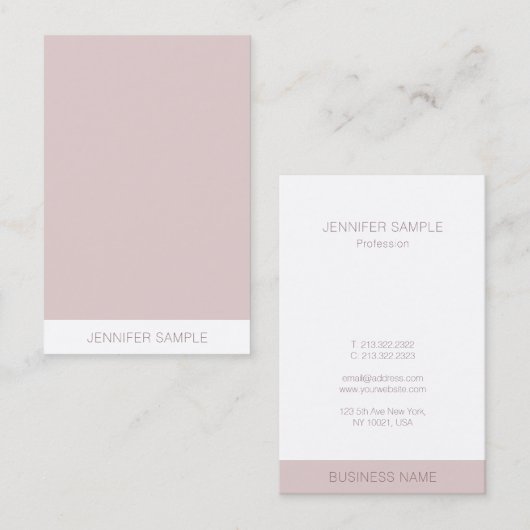 Premium zijde afwerking Moderne minimalistische Sj Visitekaartje (Voorkant / Achterkant)