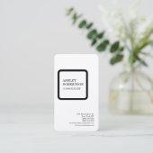 Premium Zijde Luxe Moderne Professionele Minimalis Visitekaartje (Staand voorkant)