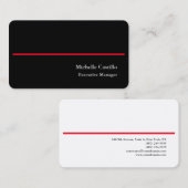 Premium - Zijde plaat - Professioneel, modern, zwa Visitekaartje (Voorkant / Achterkant)