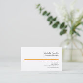Premium Zijde Professioneel Minimalistisch Modern Visitekaartje (Staand voorkant)