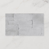 Premium - Zijde professionele minimalistische grij Visitekaartje (Achterkant)