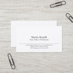 Premium Zijde Zwart & Wit Professionele Moderne Visitekaartje