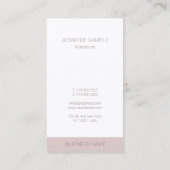 Premium zijdeafwerking Modern Eenvoudige Sjabloon  Visitekaartje (Achterkant)