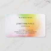 Premium - Zijderafwerking elegant Abstract kunstma Visitekaartje (Achterkant)