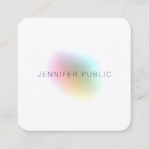 Premium - Zijderafwerking elegante kleurrijke Sjab Vierkante Visitekaartje