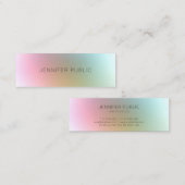 Premium - Zijderafwerking Moderne kleurrijke Sjabl Mini Visitekaartje (Voorkant / Achterkant)