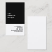 Premium - Zijderig zwart-wit, uniek Visitekaartje (Voorkant / Achterkant)