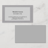 Premium - Zijderlaag - Eenvoudige minimalistische  Visitekaartje (Voorkant / Achterkant)