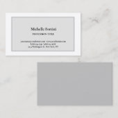 Premium - Zijderlaag - Eenvoudige minimalistische  Visitekaartje (Voorkant / Achterkant)