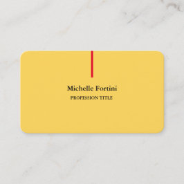 Premium - Zijderlaag - Minimalistisch geel Visitekaartje